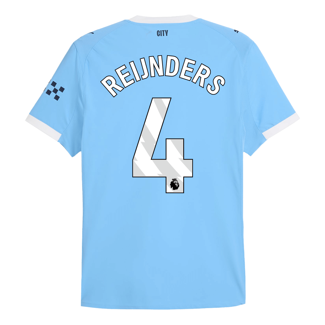 REIJNDERS #4 Manchester City Home Player Version Jersey 2025/26