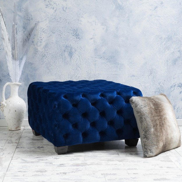 Jaymee New Velvet Ottoman Christopher Knight Home
