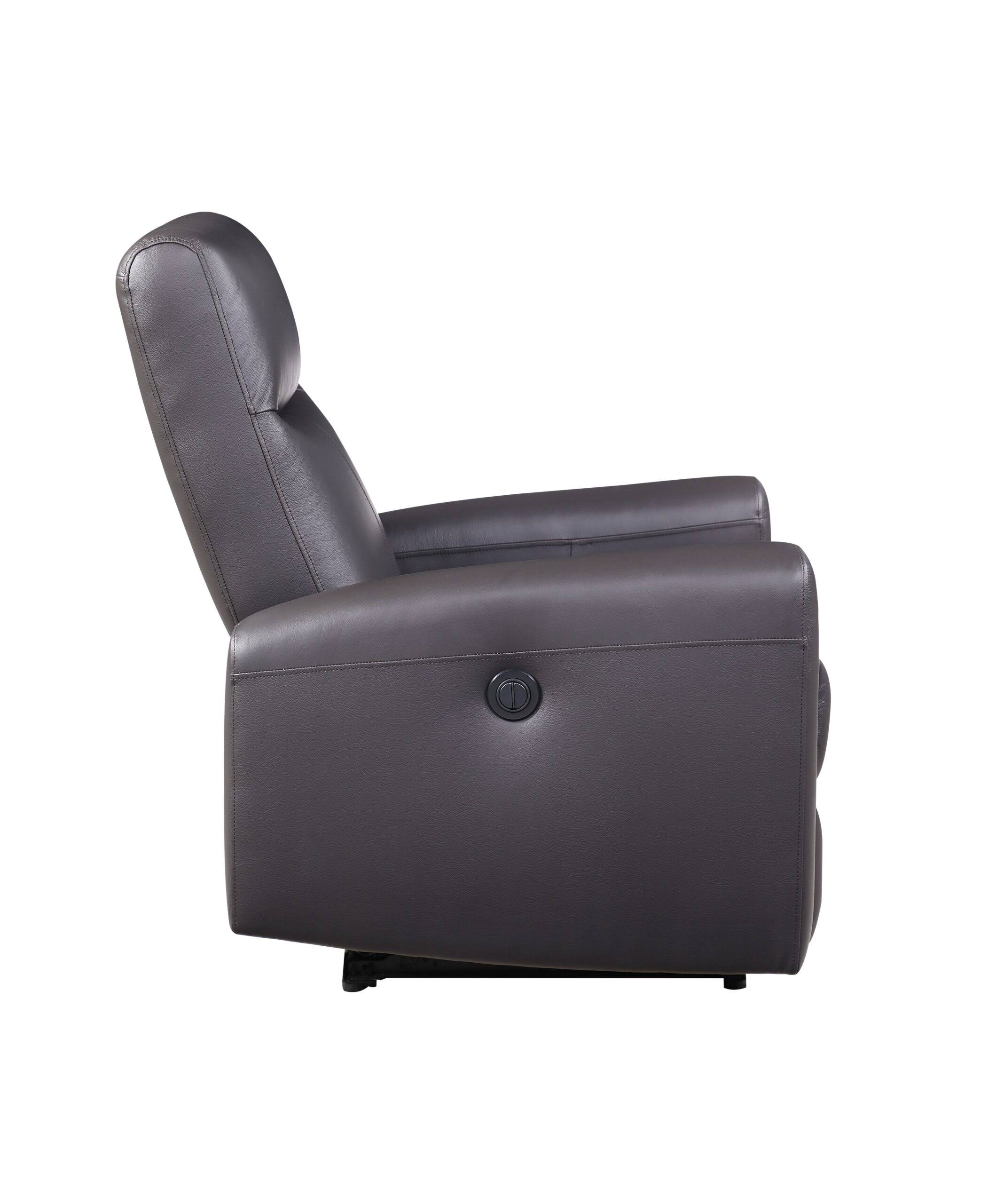 Acme Blane Power Motion Recliner, Brown Top Grain Leather Match