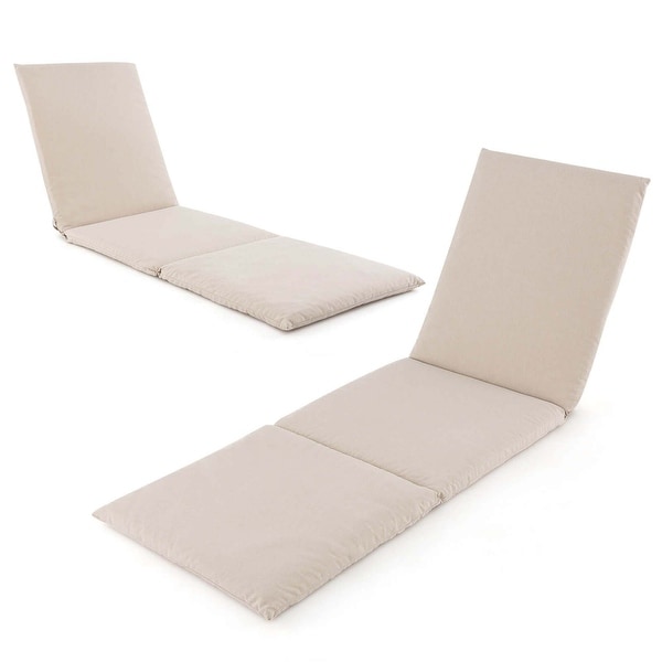 TriFold Lounger Pad Chaise Lounge Cushion w/ Hook and Loop Fasteners
