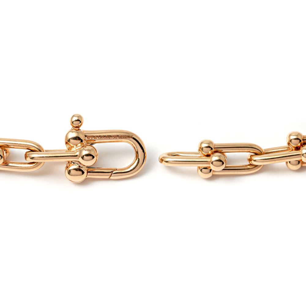 Tiffany & Co. Hardware Link Necklace 18K Rose Gold 70353164