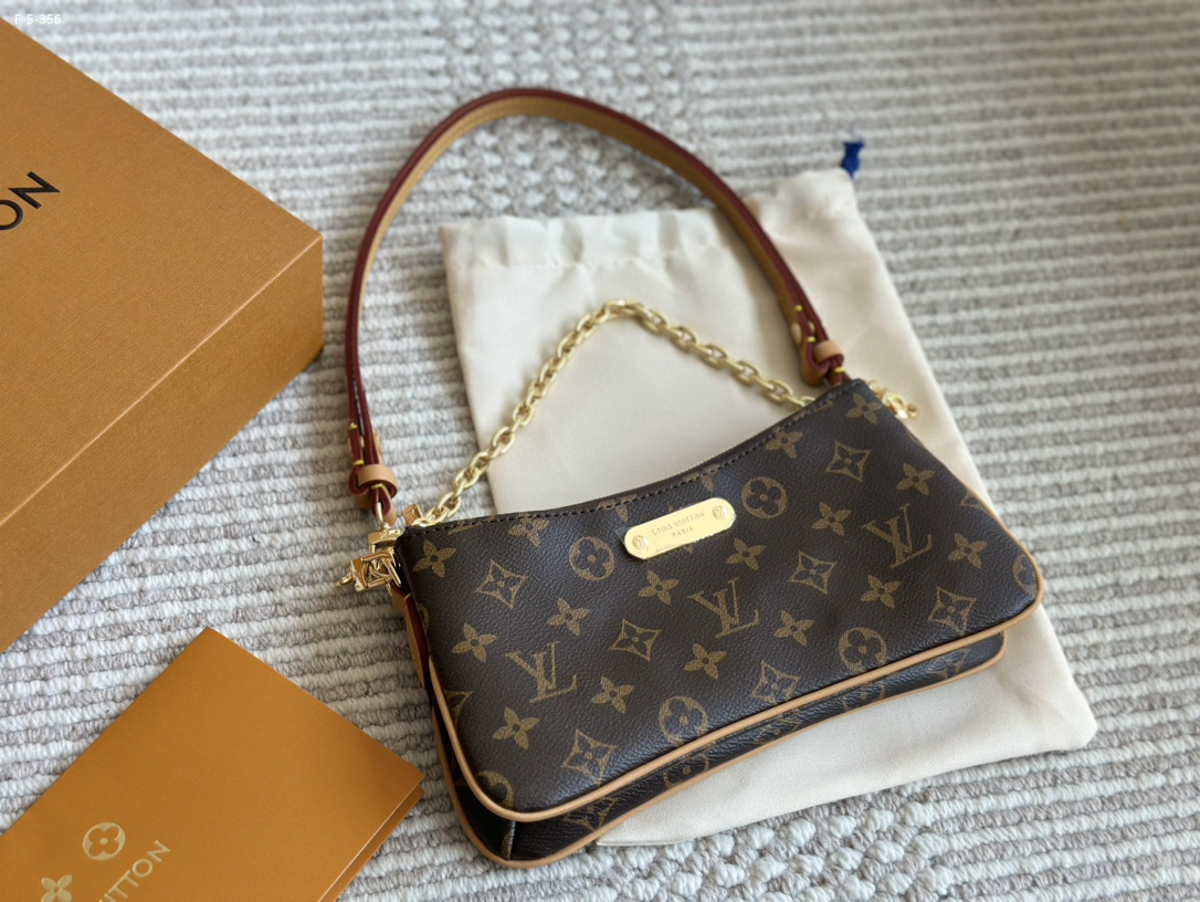 Louis Vuitton Liv Pochette Monogram Coated Canvas 20Cm M83008