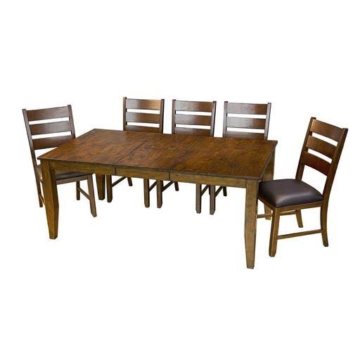 A-America Mason 72x22 Rectangular Leg Table with 12x22 Butterfly Leaf