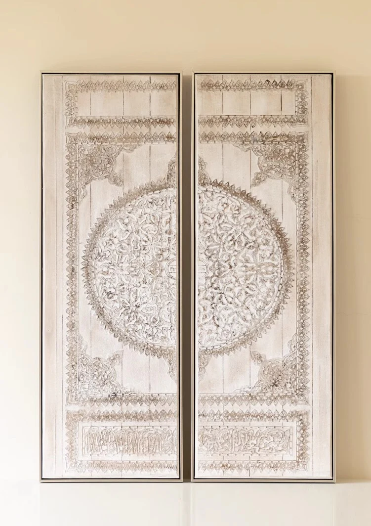 AH207 - Moroccan Vintage Relief Painting 