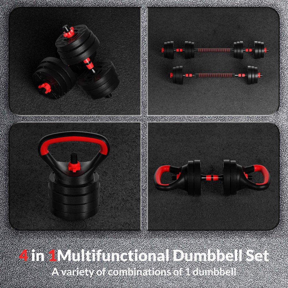 BalanceFrom 60LB 4-in-1 Portable Changeable Dumbbell