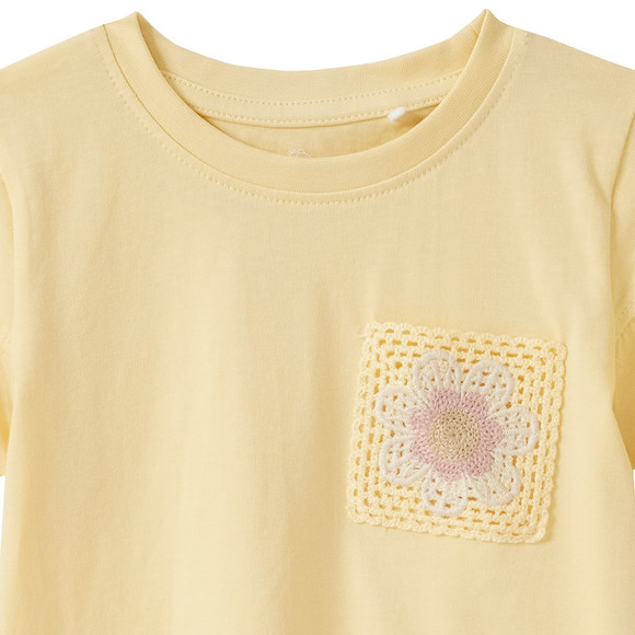 Topolino Mädchen T-Shirt mit Häkeltasche