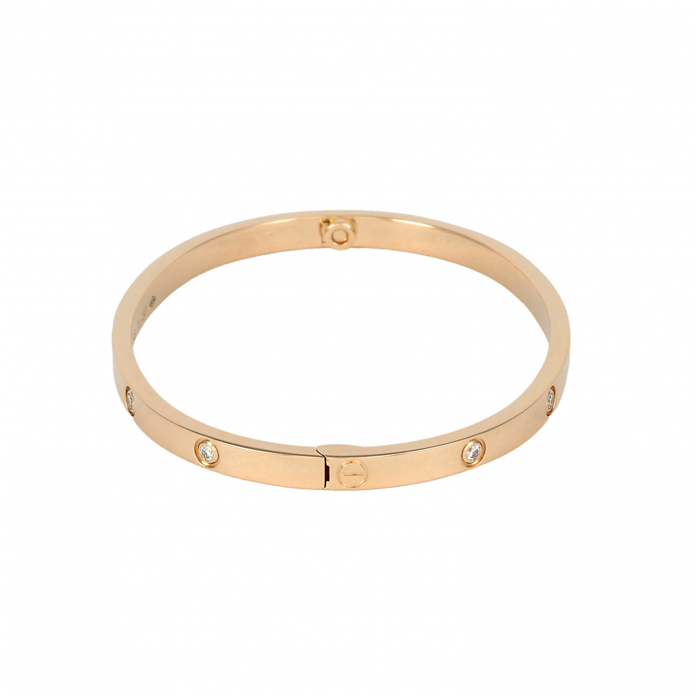 Cartier Love Bracelet 18K Rose Gold Diamond B6047900