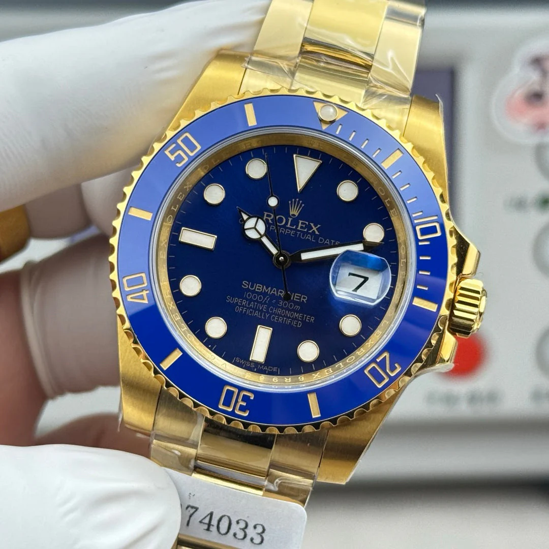 Rolex Submariner Date 41mm Gold Case Blue Ceramic Dial