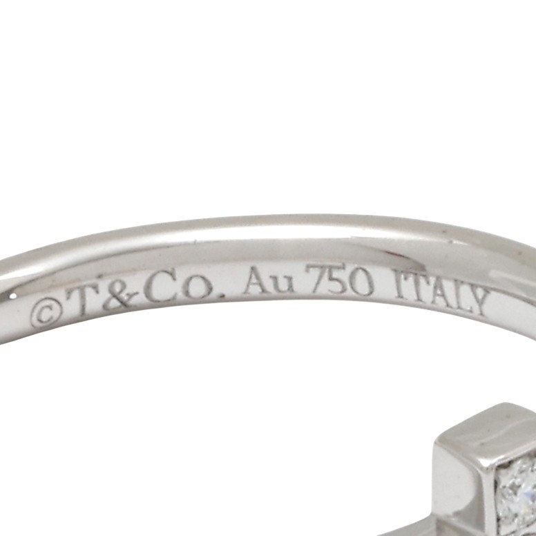 Tiffany & Co. Tiffany T Diamond Wire Ring 18K White Gold 60147232