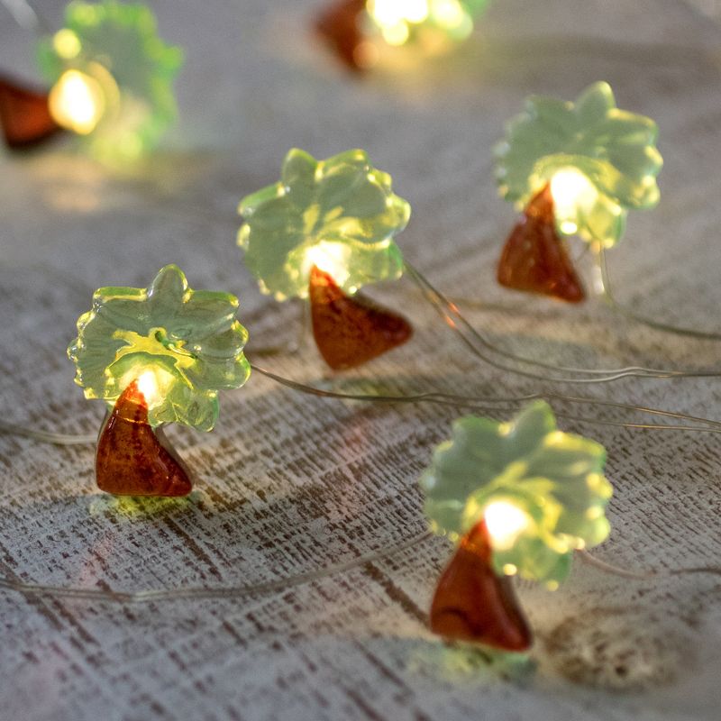 Northlight LED Palm Tree Fairy Lights - Warm White - 2.75' Silver Wire - 10ct