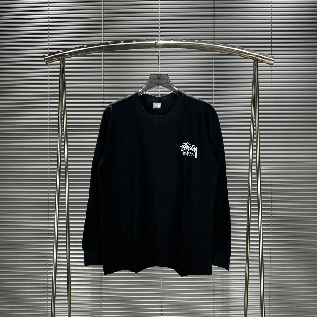 Stussy FW24 Loose round neck long sleeved T-shirt unisex - cnluxepick