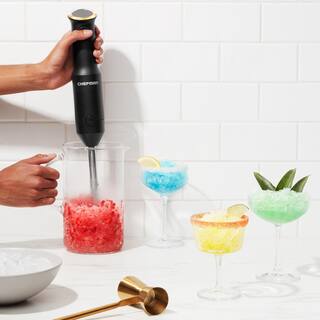Chefman Cordless Handheld Immersion Blender Variable Speed Stainless Steel Blade with Protective Pan Guard RJ19-R1
