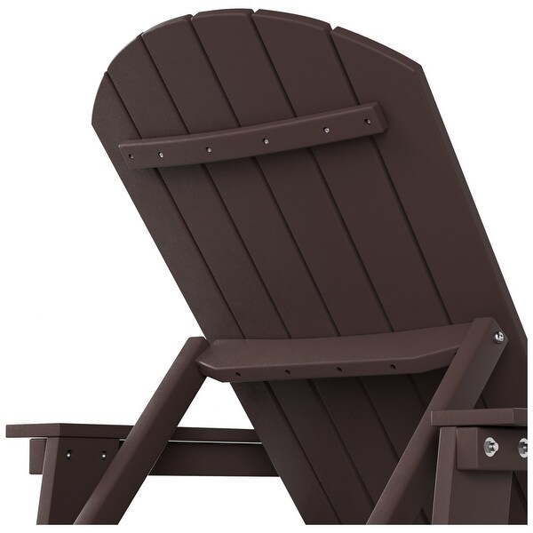 Polytrends Altura Poly EcoFriendly All Weather Reclining Chaise Lounge with Arms