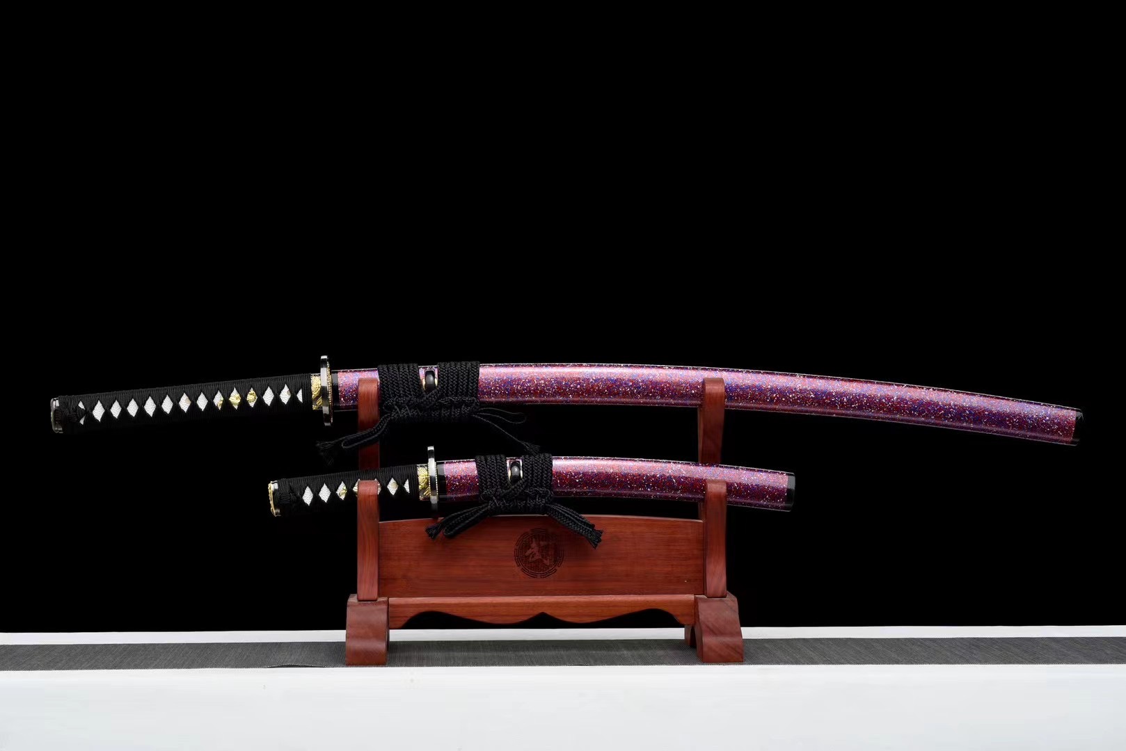 Moyuan Hand Forged T10 Clay Tempered Full Tang Katana & Tanto Set