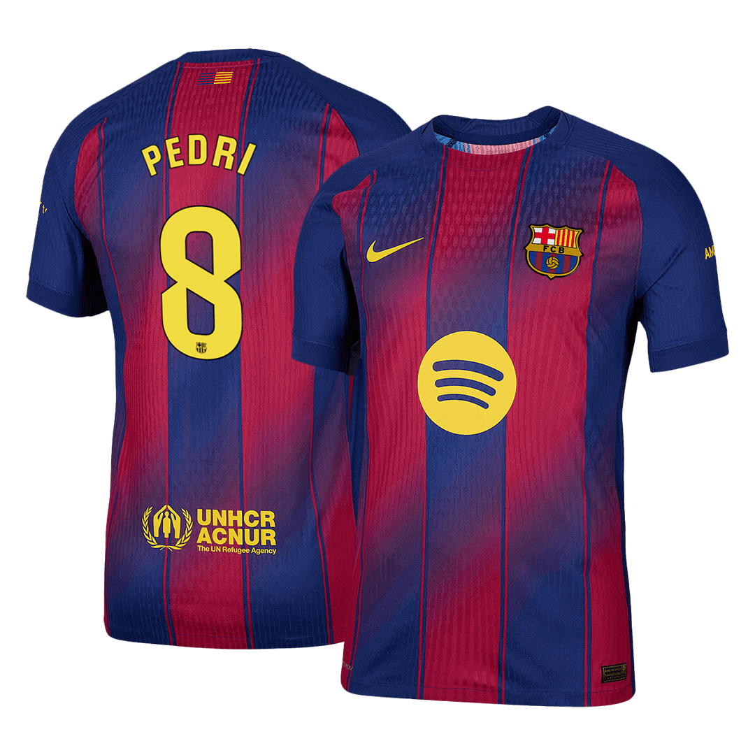 PEDRI #8 Barcelona Home Player Version Jersey 2025/26