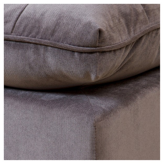 Jeremy Tufted Ottoman Gray Christopher Knight Home