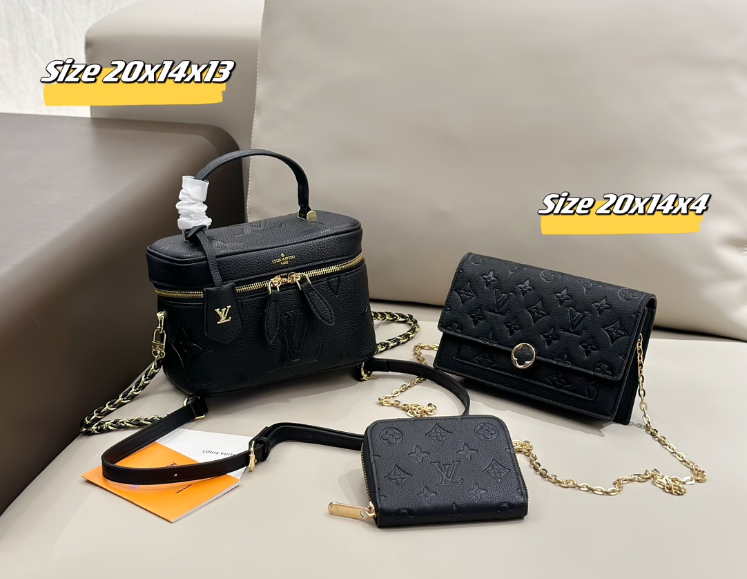 LV handbag shoulder three piece combination set - cnluxepick