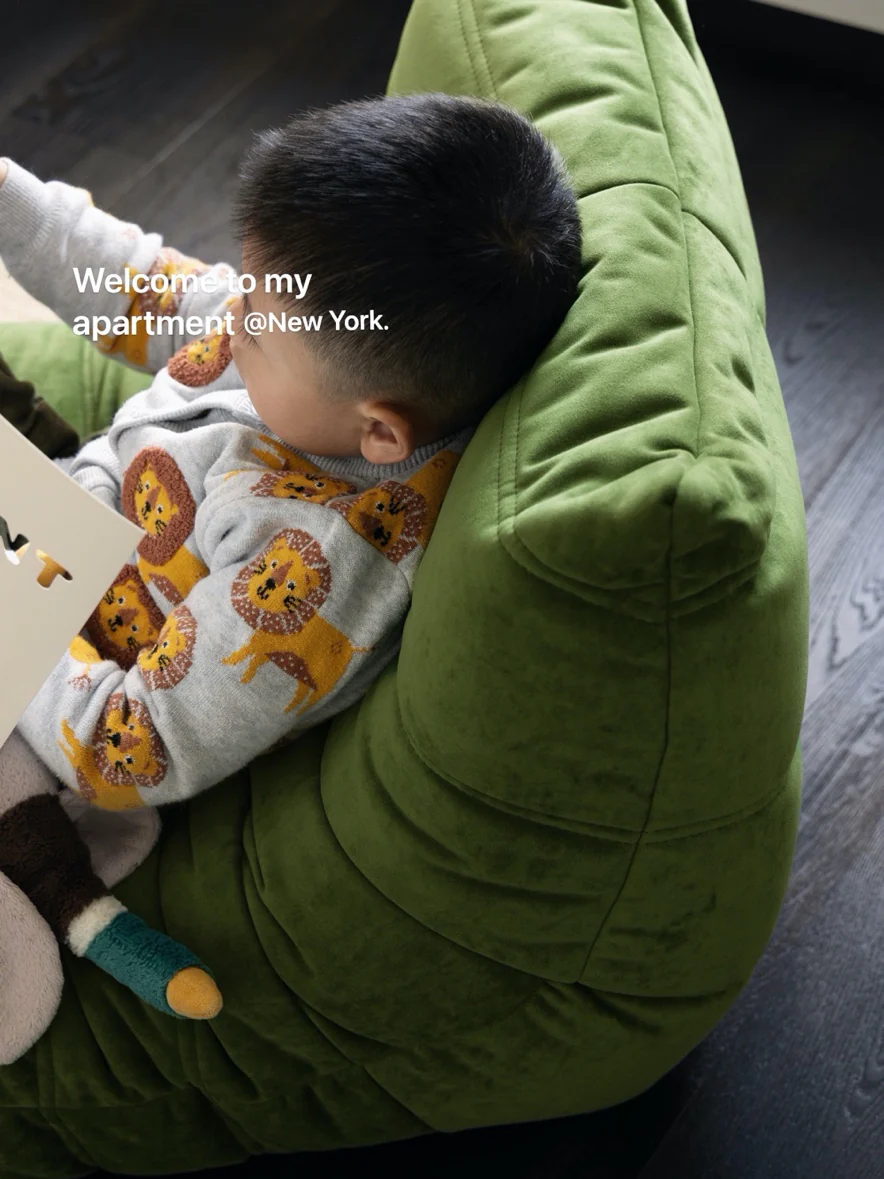 CH084 - Kids Collection: Togo Mini Caterpillar Sofa, Storybook Chair, Compact