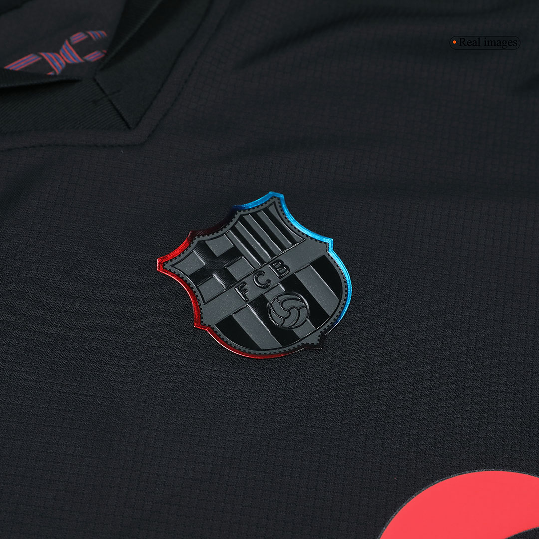 Barcelona Away Kids Soccer Jerseys Kit- Spotify Logo Without Text