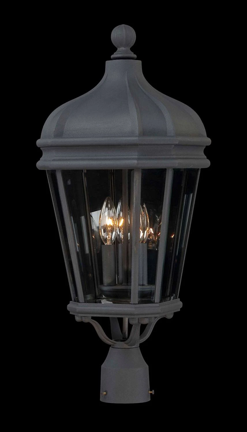 Minka Lavery Harrison 3 Light Post Mount - Black - 8696-66