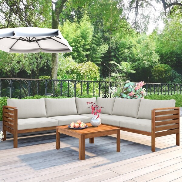 Outdoor Chat Set Patio Sofa Set,Garden Patio Wicker Sectional Furniture Set