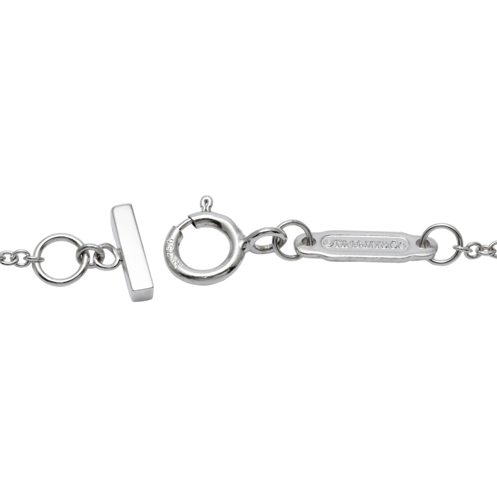 Tiffany & Co. Tiffany T Smile L Necklace 18K White Gold Diamond 60011655