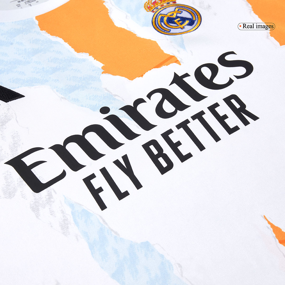 Real Madrid Pre-Match Soccer Jersey White