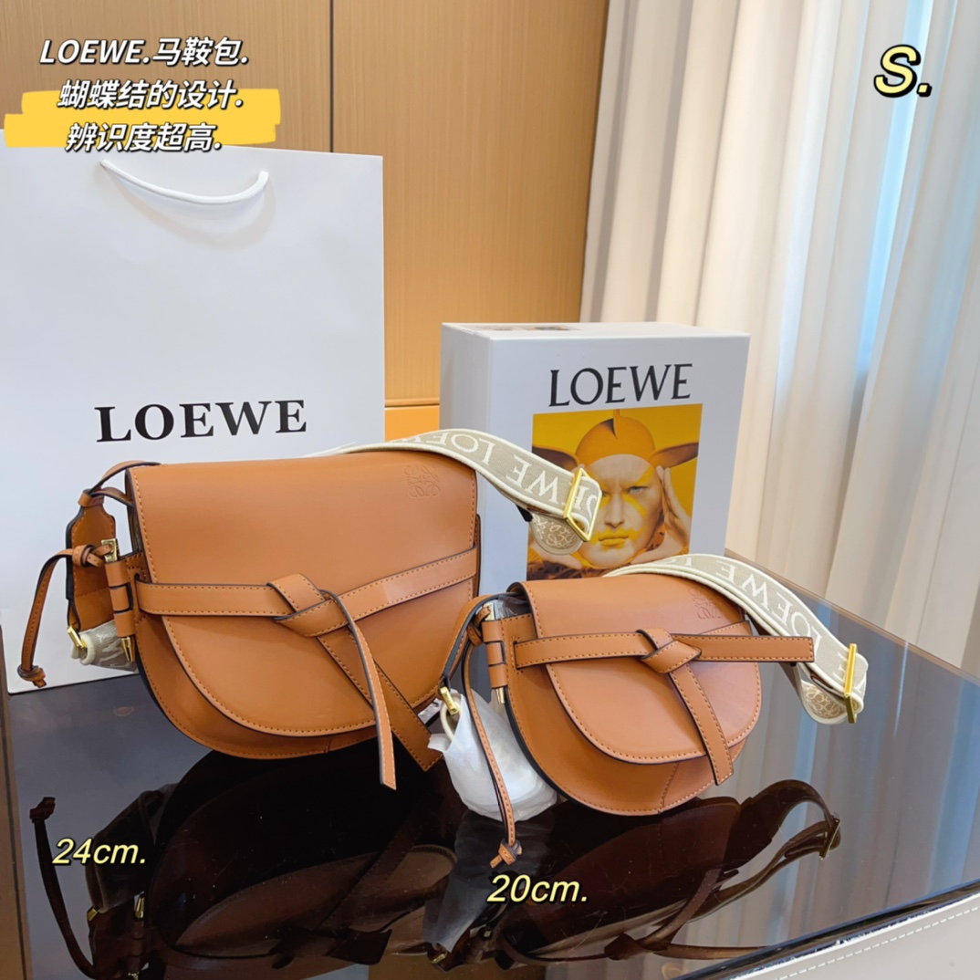Loewe Gate Small Canvas Jacquard-Trimmed Leather Shoulder Bag - cnluxepick