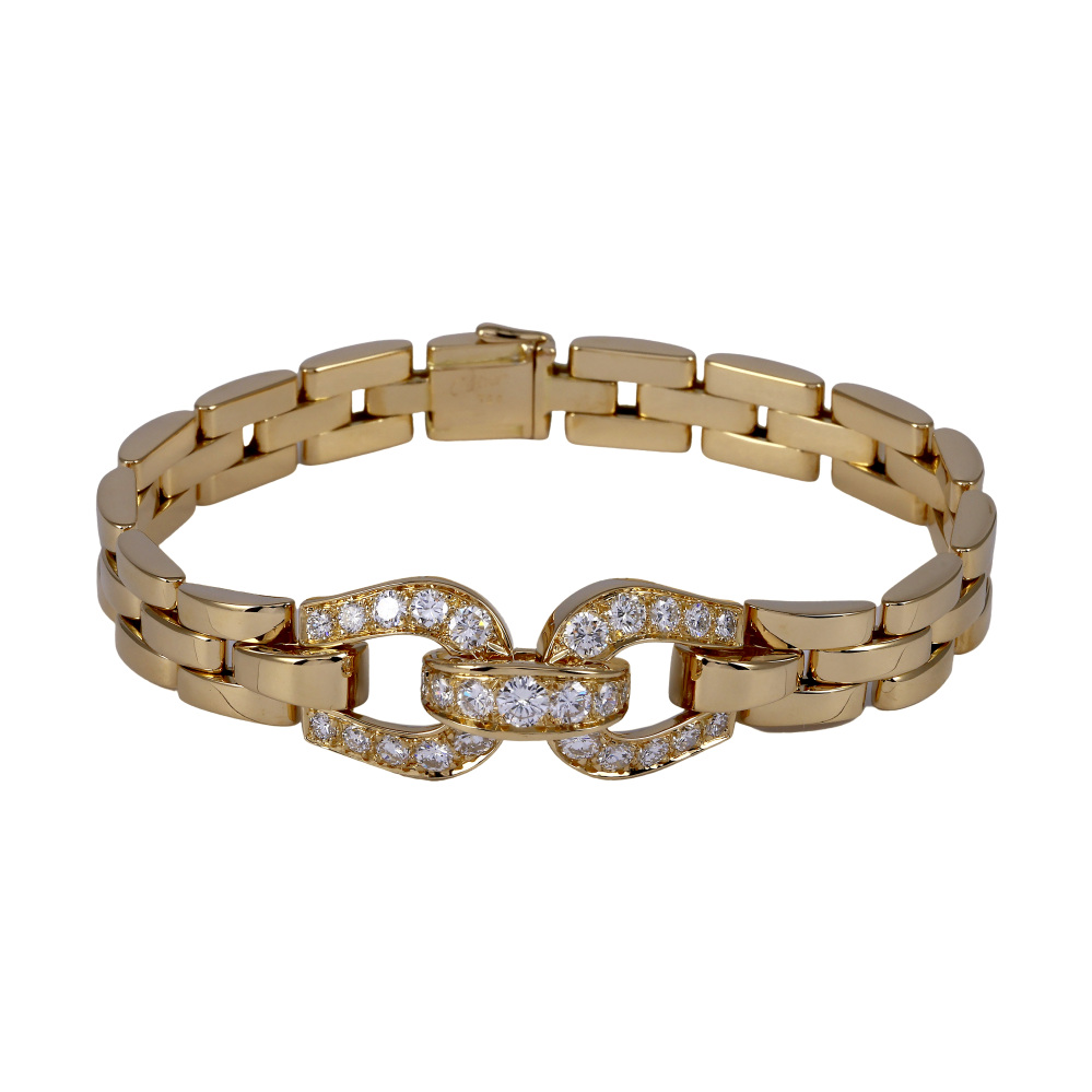 Cartier Panthère Etrière Bracelet 18K Yellow Gold Diamond