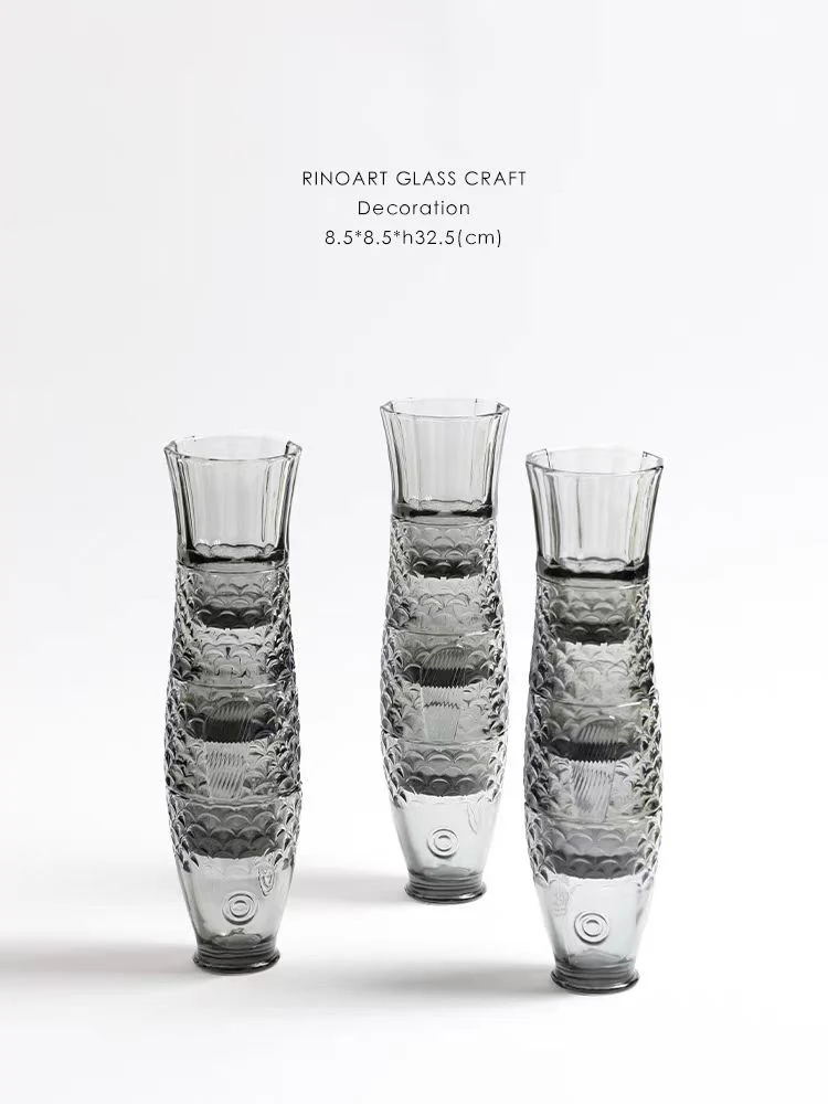 DC208 - Home Decor 4 Pieces! Spanish Relief Crystal Glass Cup 