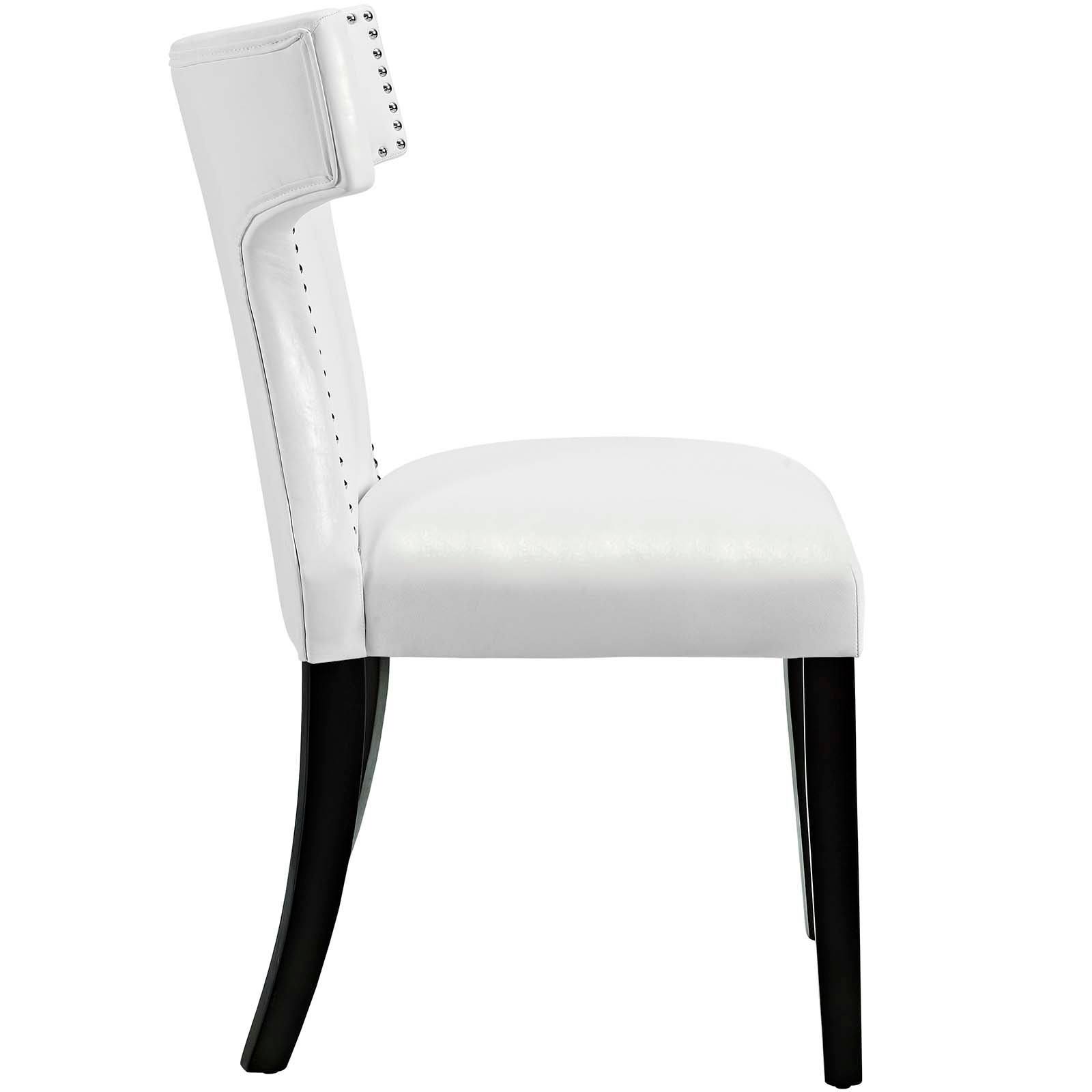 Modway Curve Black Vinyl Dining Chair