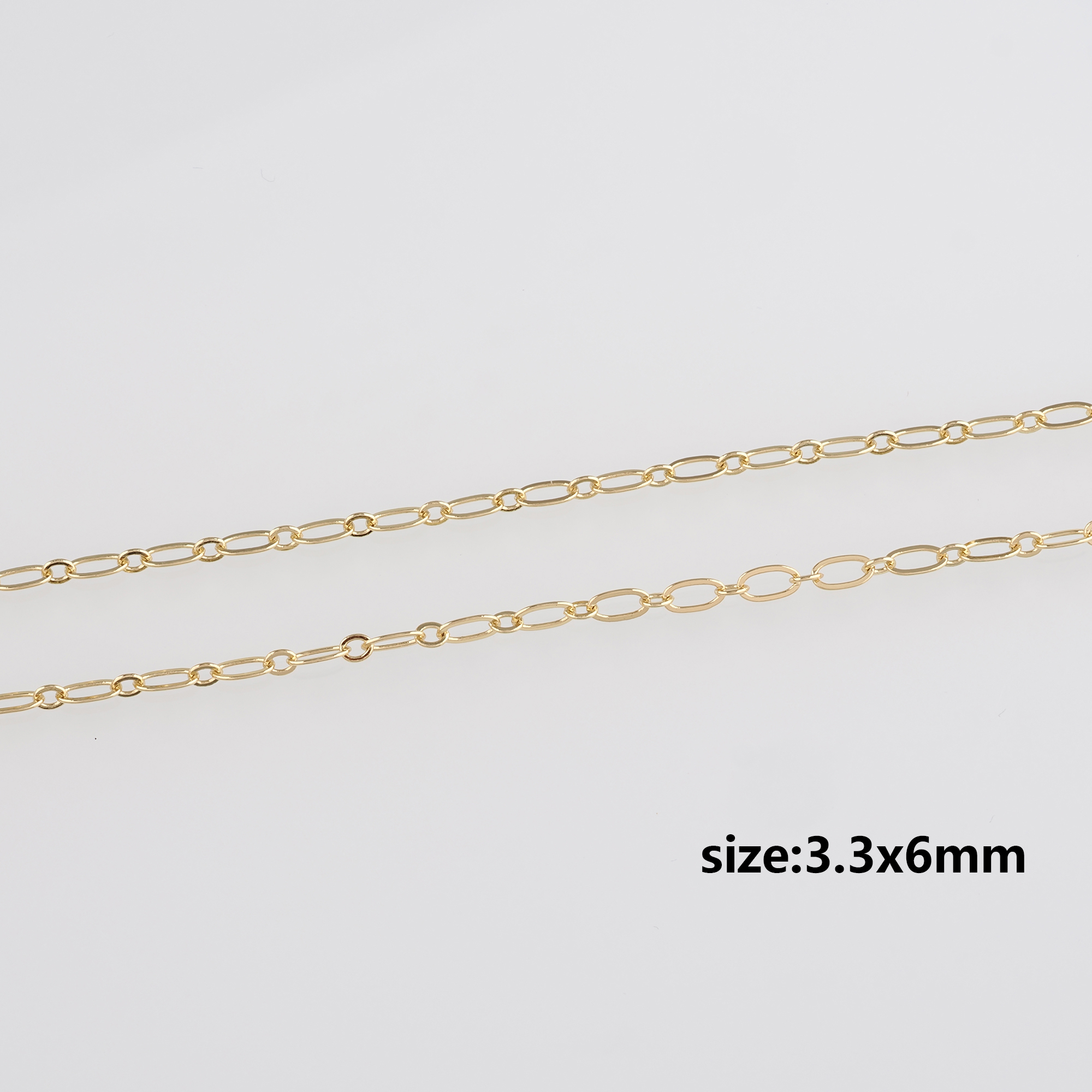 18K Gold Filled Cable Chain Necklace,Dainty Thin Link Chain,Gold Chain Necklace for Women DIY Jewelry Making Supply