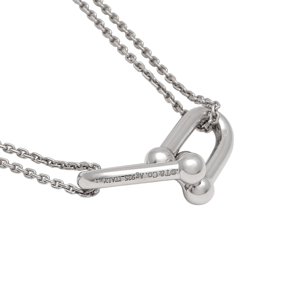 Tiffany & Co. Hardware Double Link Necklace Sterling Silver 63104337