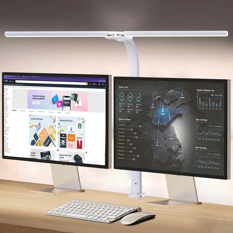 USB-Powered Clip-On Desk Lamp – Flexible Neck, 3 Light Modes & 10-Level Dimming