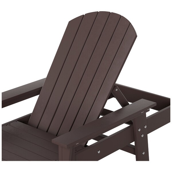 Polytrends Altura Poly EcoFriendly All Weather Reclining Chaise Lounge with Arms