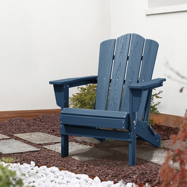 Outdoor HDPE Folding Classic Adirondack Chair AllWeather