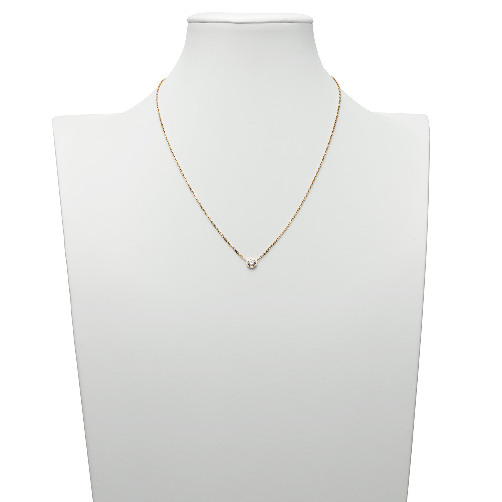 Cartier Damour (diamant Leger) Necklace 18K Rose Gold Diamond B7215600