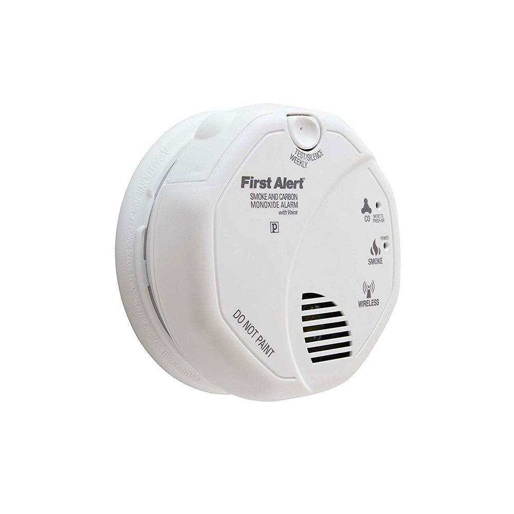 Wireless Interconnect Talking Battery Operated Smoke and Carbon Monoxide Alarm;