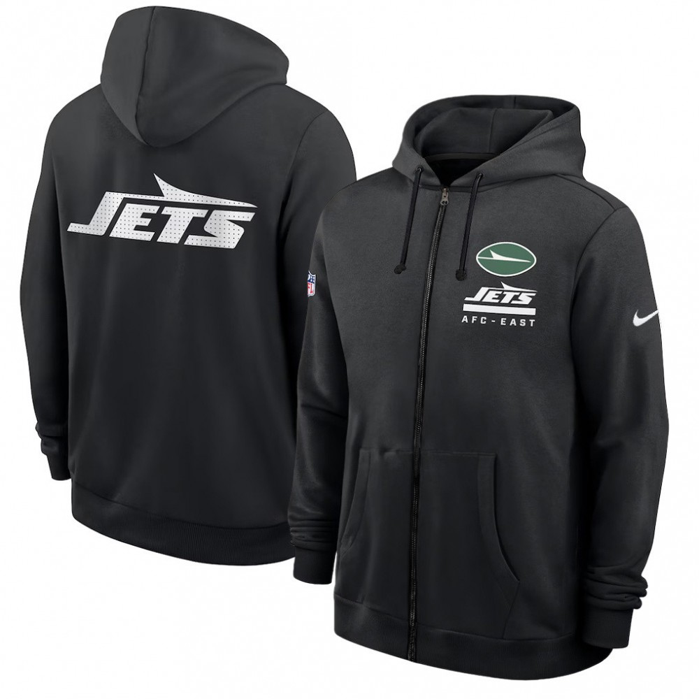 Men's New York Jets Utility Player Sideline NFL Full-Zip Hoodie