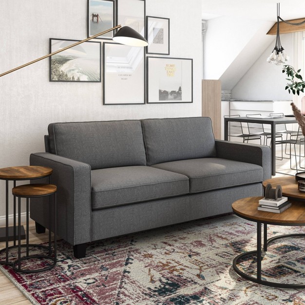 Georgia Fabric Three Seater Sofagray Corliving