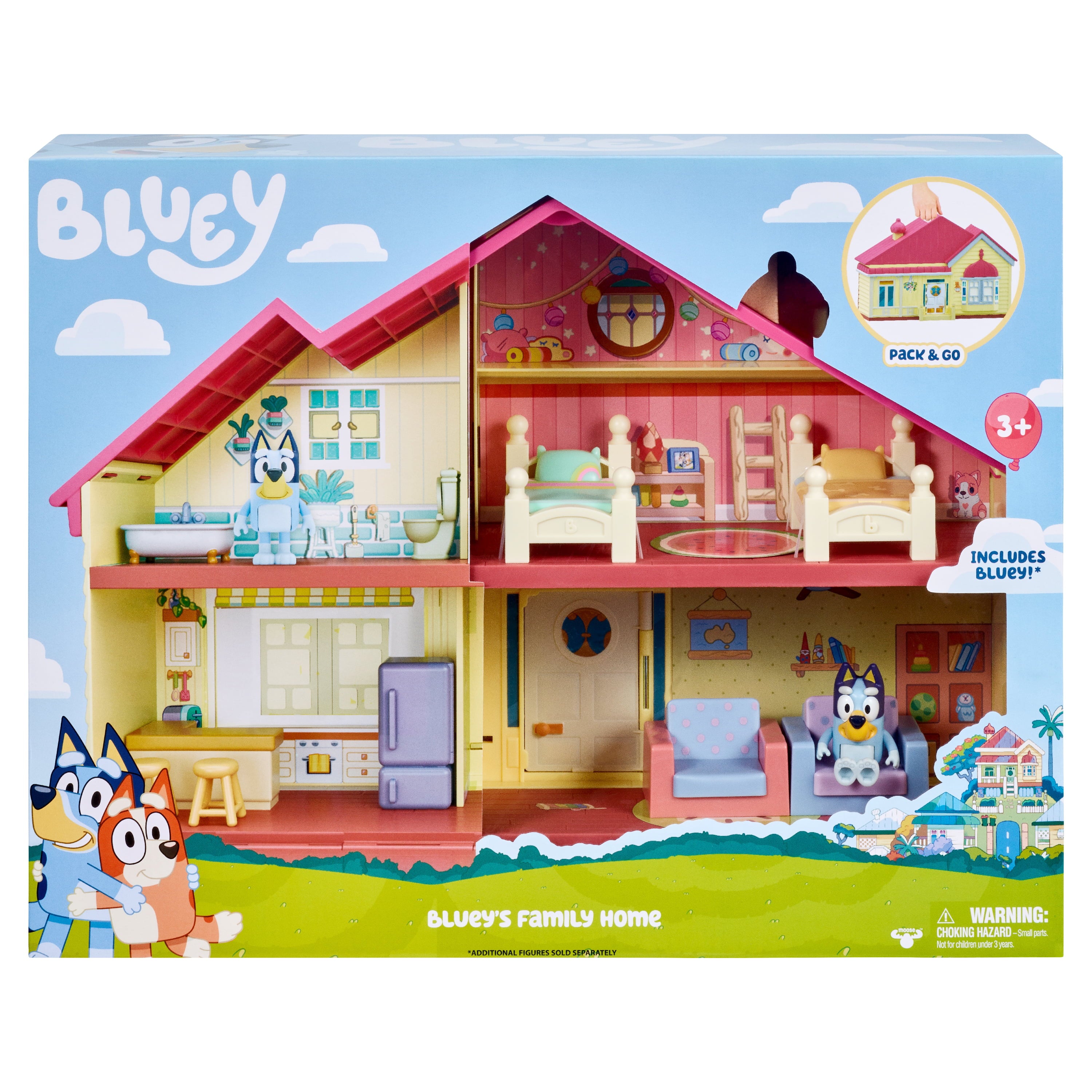 Bluey Family Home - Bluey 2.5-3 Figure with Home Playset