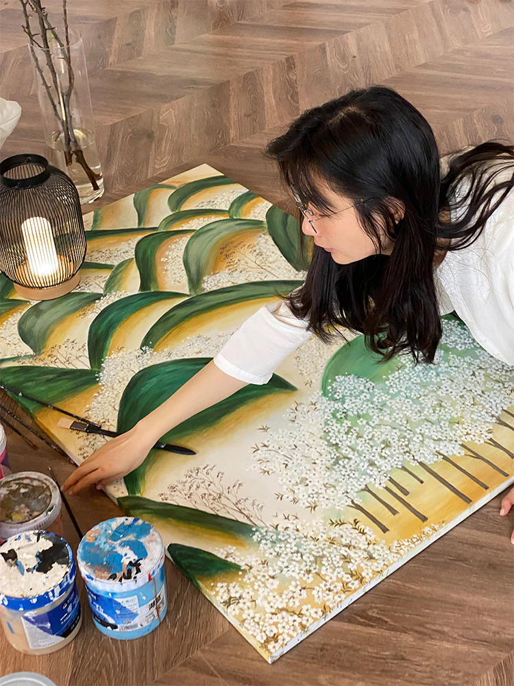 AH105 - Japanese Hand-Painted Oil 