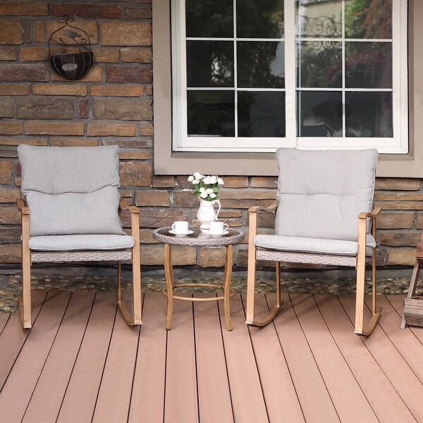 COSIEST Outdoor Patio 3 Piece Bistro Set