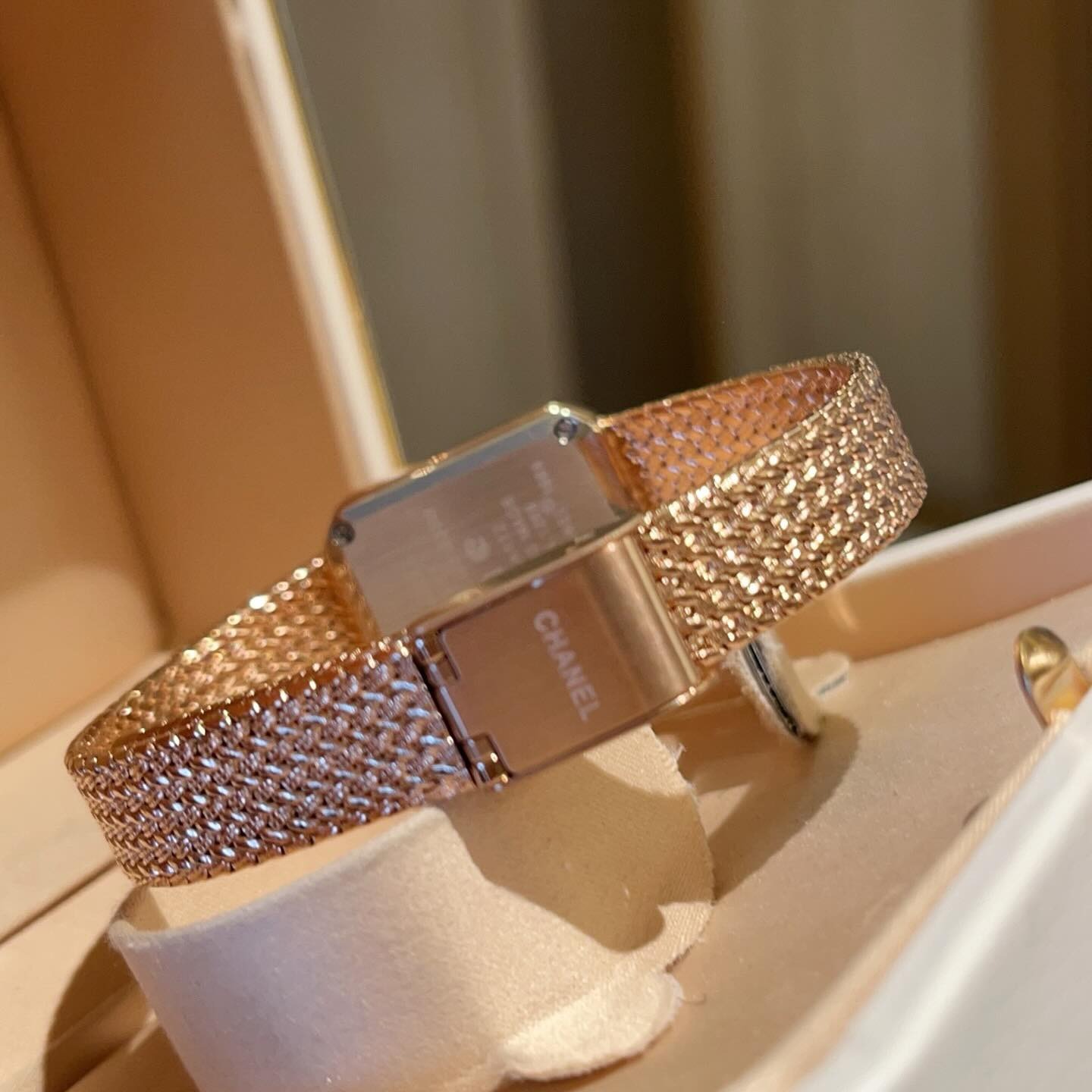 Chanel Première Diamond Mesh Watch White Dial