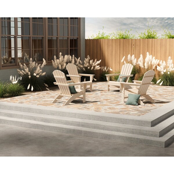 POLYWOOD Nautical 4Piece Adirondack Conversation Set