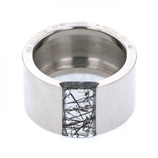 Cartier Hair Rutilated Quartz K18WG White Gold Ring