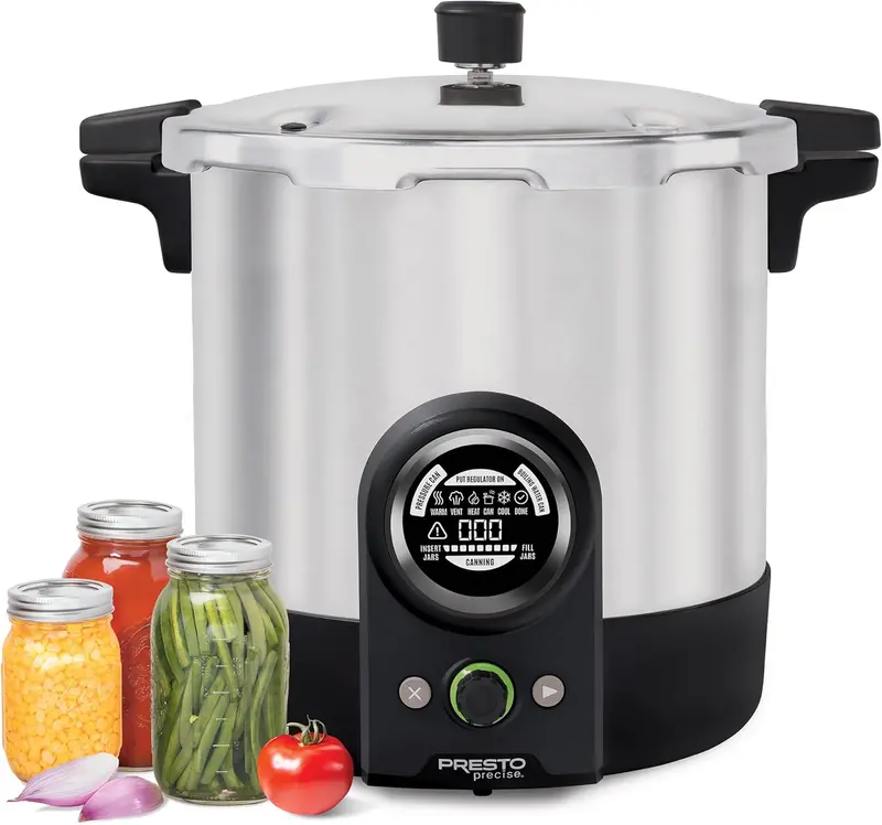 Presto 02153 Precise 23-Quart Digital Pressure Canner – High-Capacity Home Canning Solution