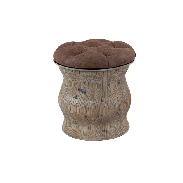 Rustic Wood Storage Stool Olivia amp May