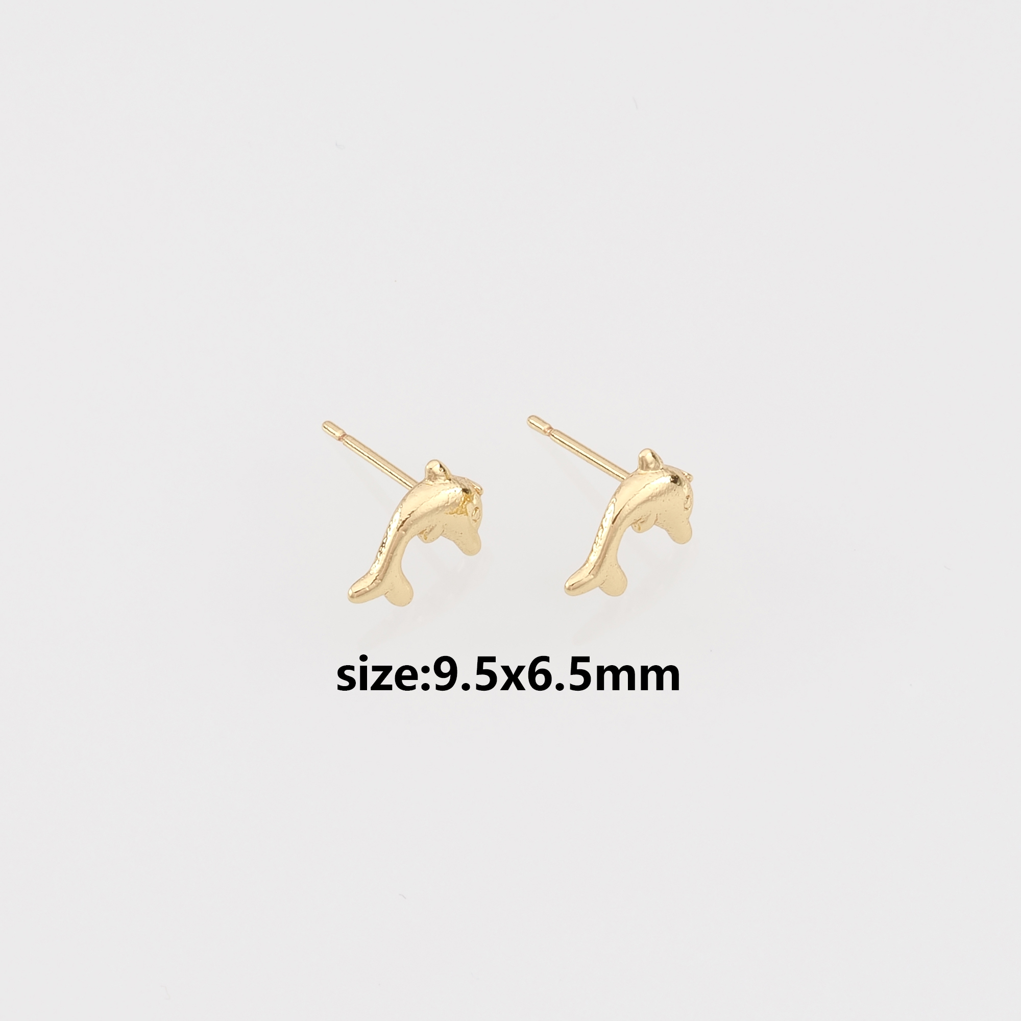18K Gold Filled Dolphin Stud Earrings,Dolphin Earrings,Dainty Earrings,Minimalist Earring,Gift for Wife