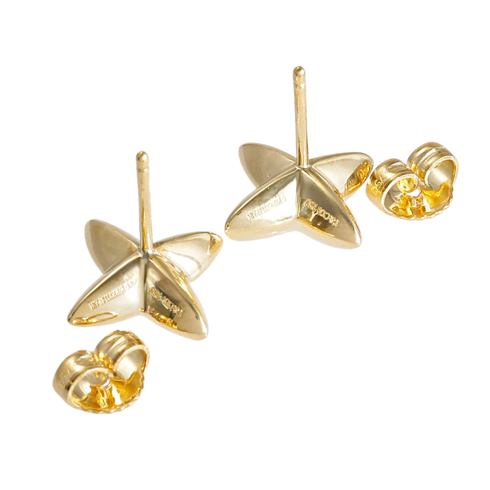 Tiffany & Co. Elsa Peretti Sirius Star Earrings 18K Yellow Gold